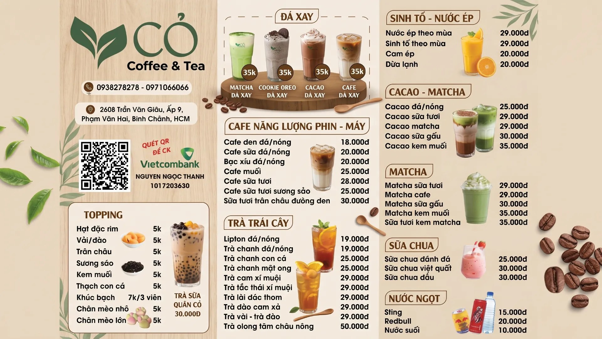 Ảnh: Cỏ Coffee & Tea cung cấp cho EVsafe