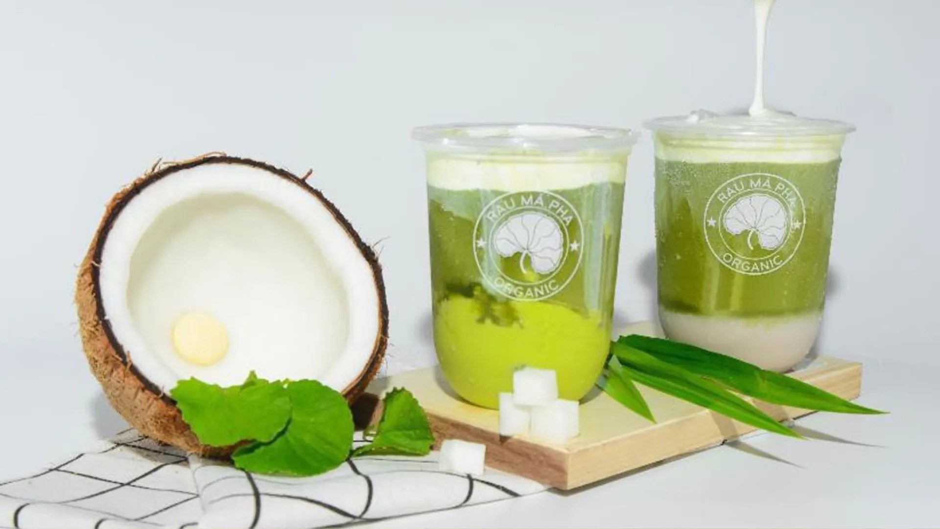 Ảnh: Rau Má Pha - Organic cung cấp cho EVsafe