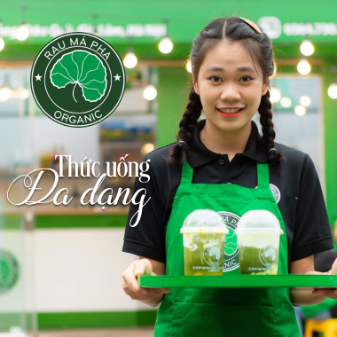 Ảnh: Rau Má Pha - Organic cung cấp cho EVsafe