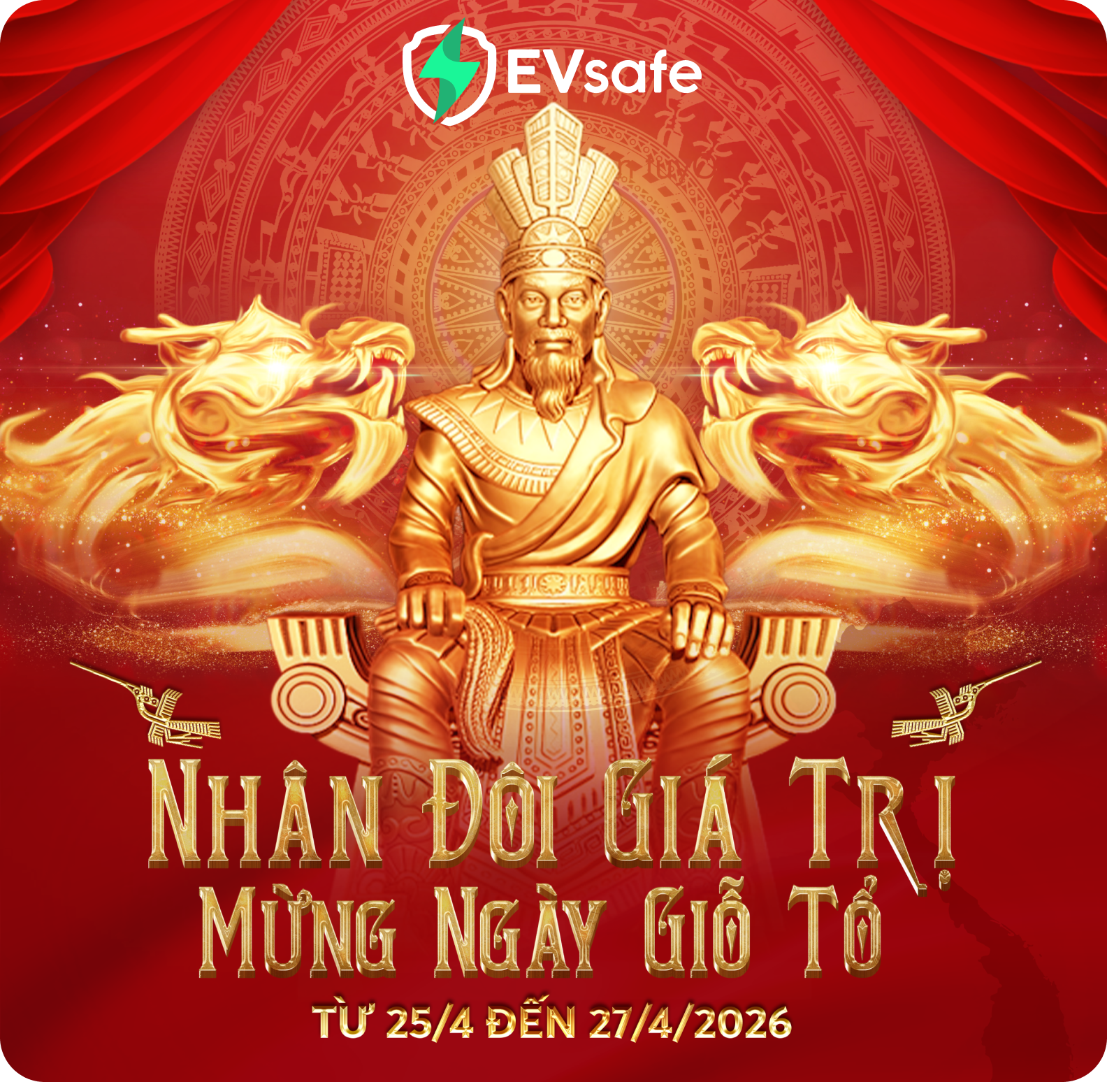 🎉 Mừng Giỗ Tổ Hùng Vương, Tài Khoản Nhân Hai - Đường Dài Thoải Mái