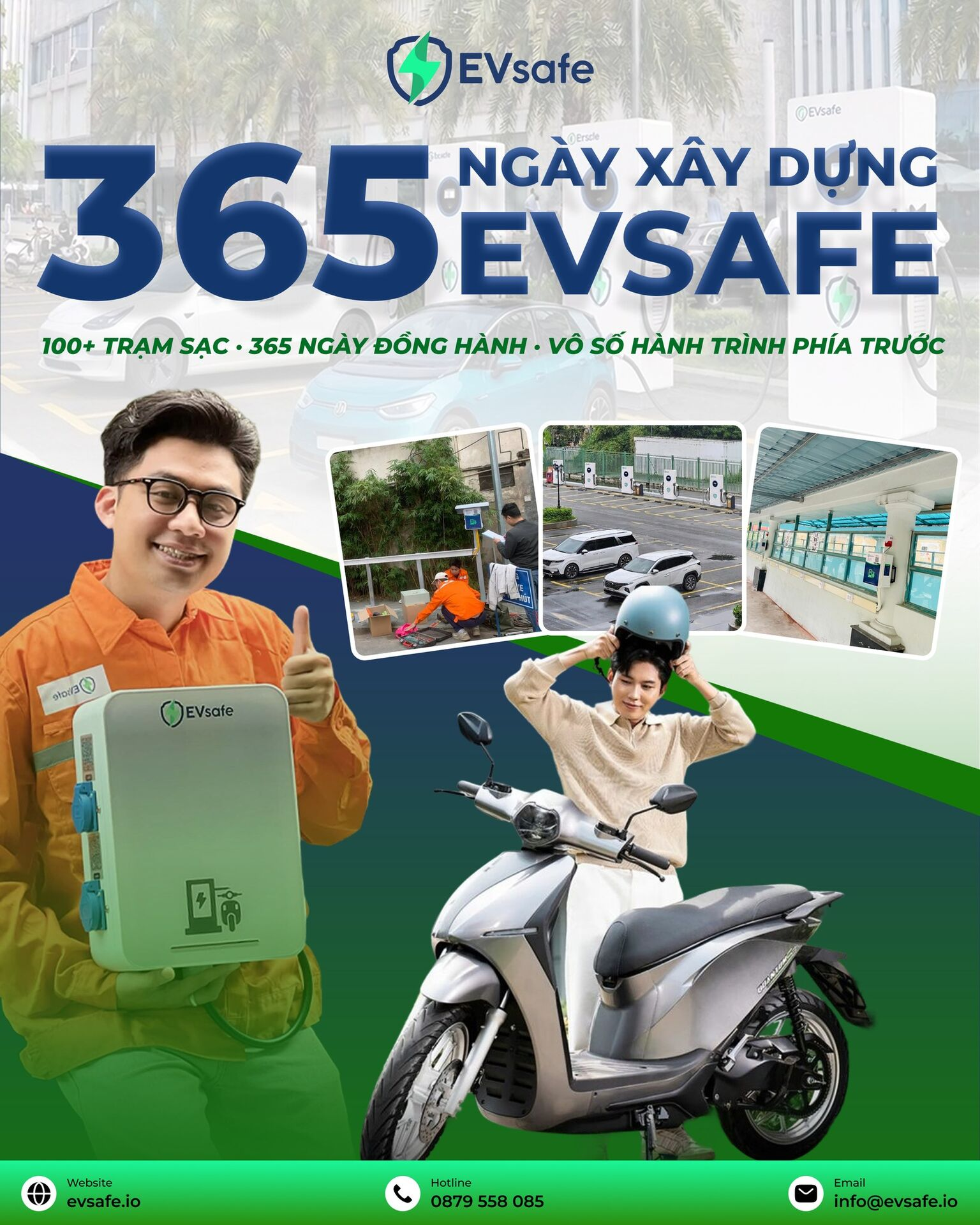 ️🎉1 năm EVsafe — From 0 to 100+ stations: Hành trình mở mạng lưới sạc xe máy điện Việt Nam