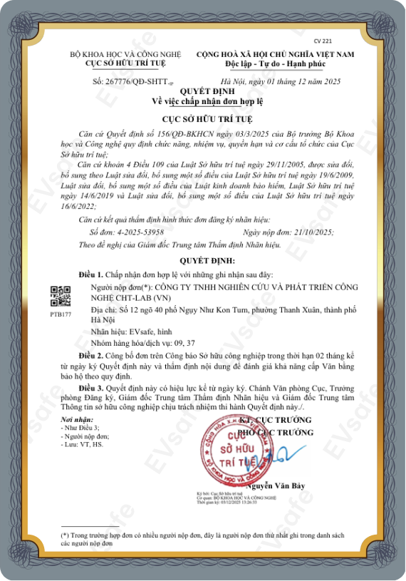 Giấy chứng nhận thử nghiệm 3