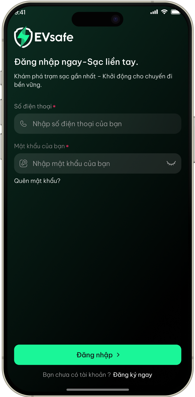 Bảng điều khiển chủ mặt bằng EVsafe: doanh thu log phiên cảnh báo