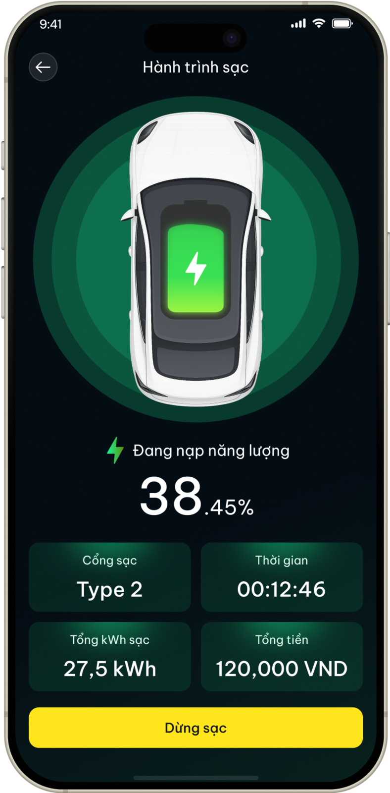 Ứng dụng mobile quản lý trạm sạc xe điện EVsafe