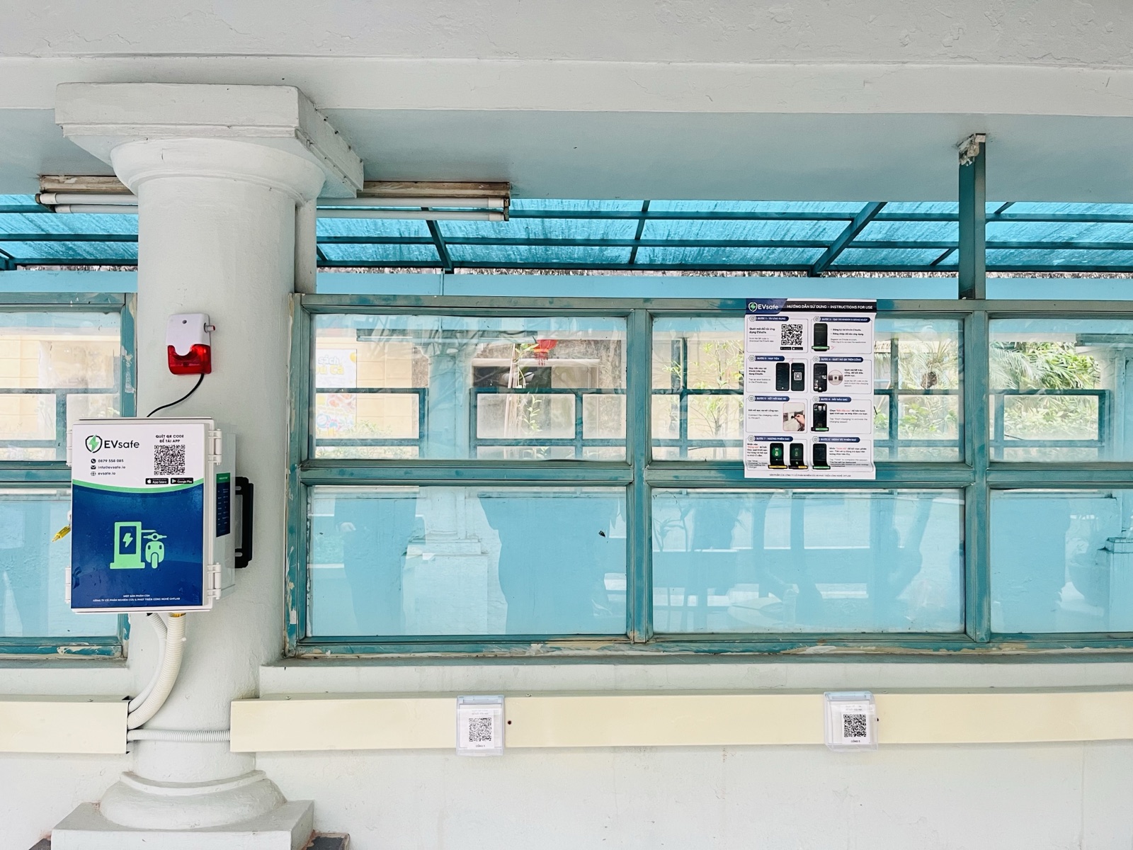 Hệ thống giám sát an toàn trạm sạc xe điện EVsafe 24/7